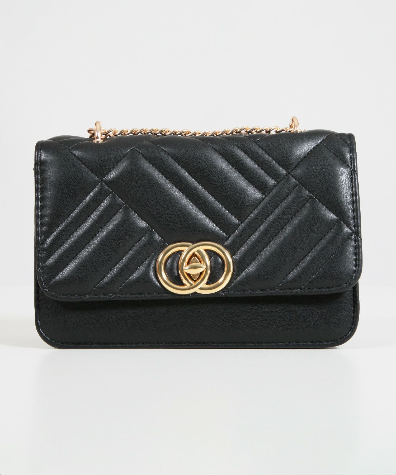 キルティングフラップチェーンショルダーバッグ JB22596