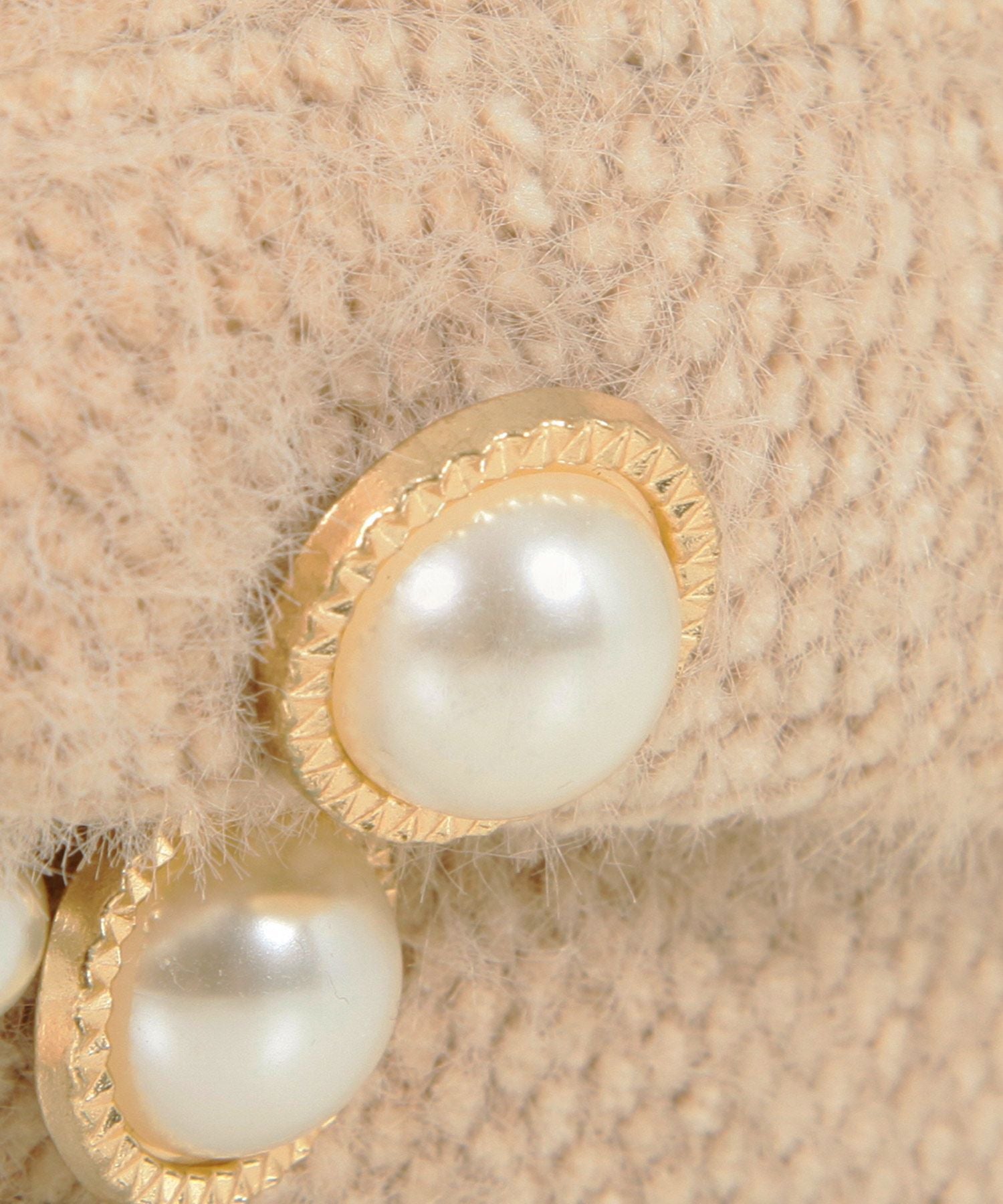 パール付きシャギータッチキャスケット JB22649