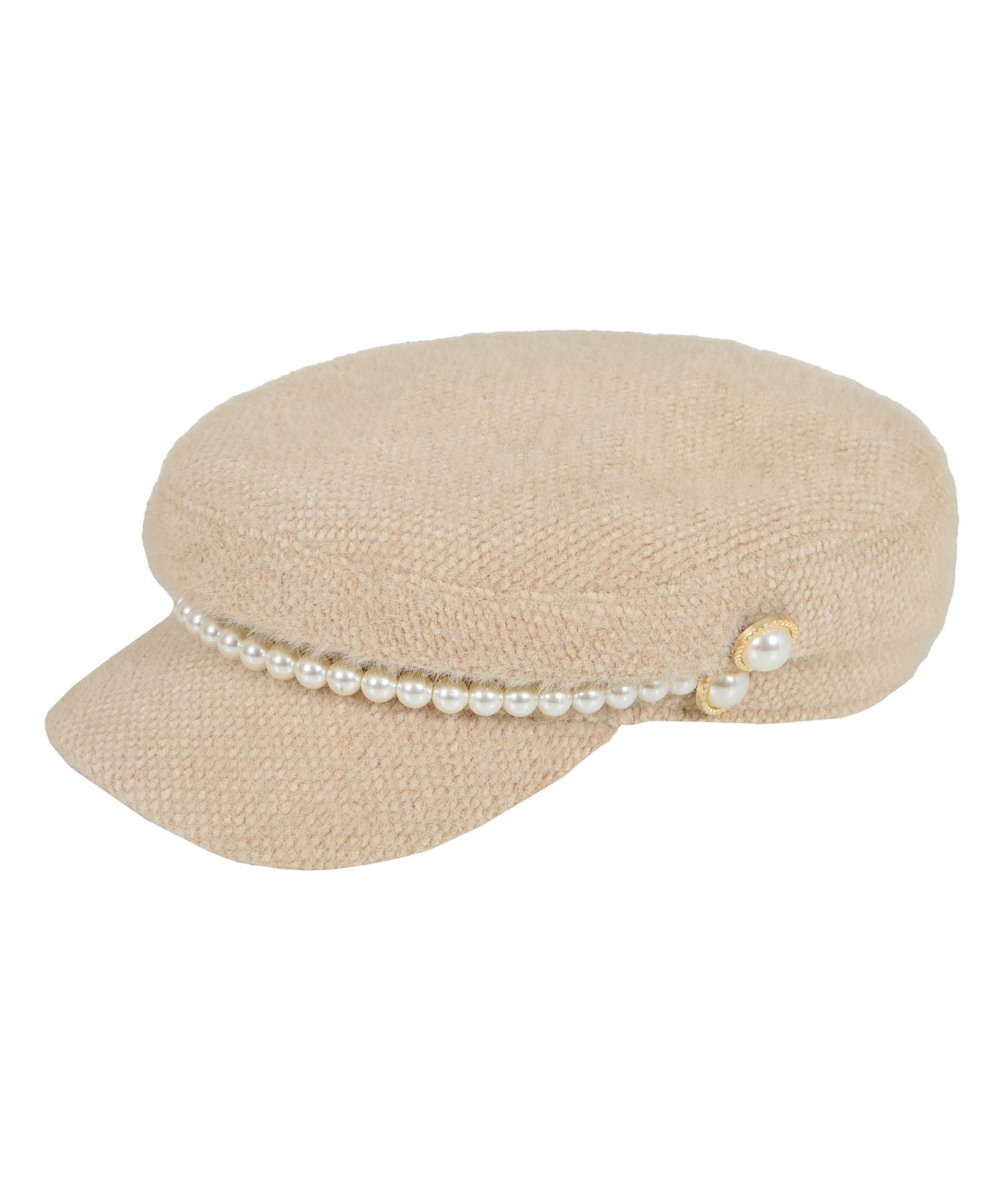 パール付きシャギータッチキャスケット JB22649