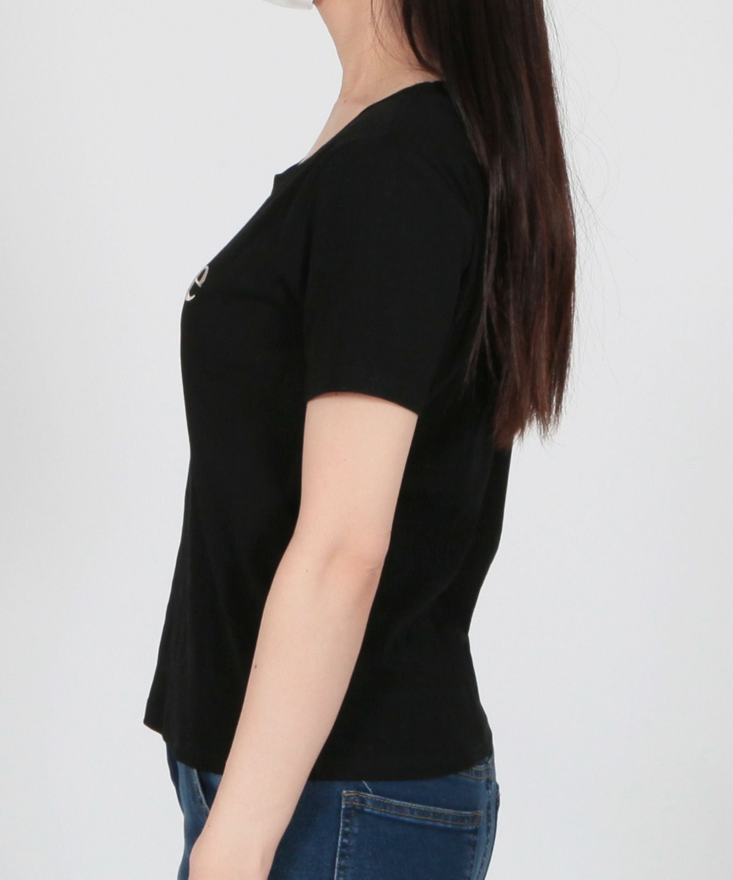 etoile刺繍ロゴデザインTシャツ JB23018