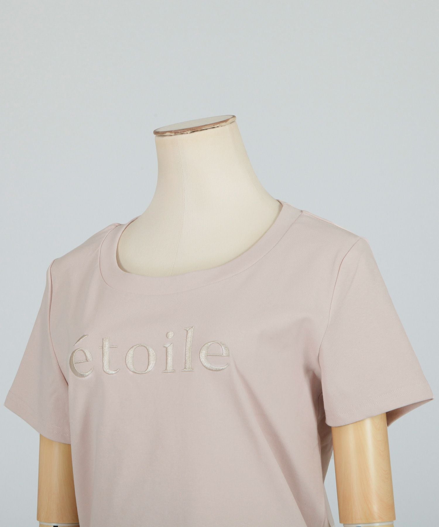 etoile刺繍ロゴデザインTシャツ JB23018