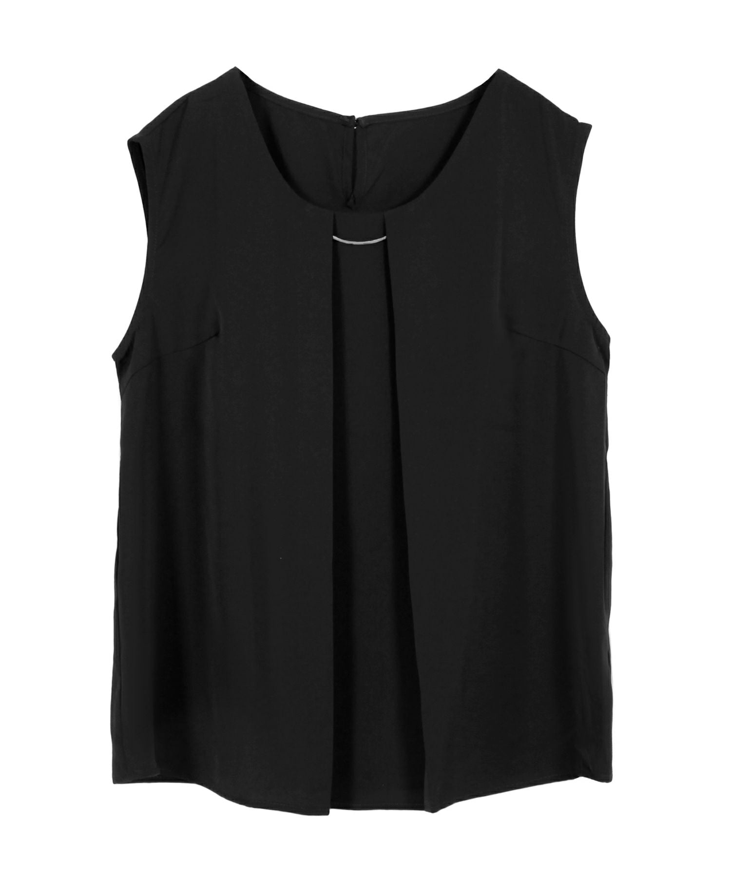 チャーム付きパーソナルカラーノースリーブブラウス・トップス JB23035