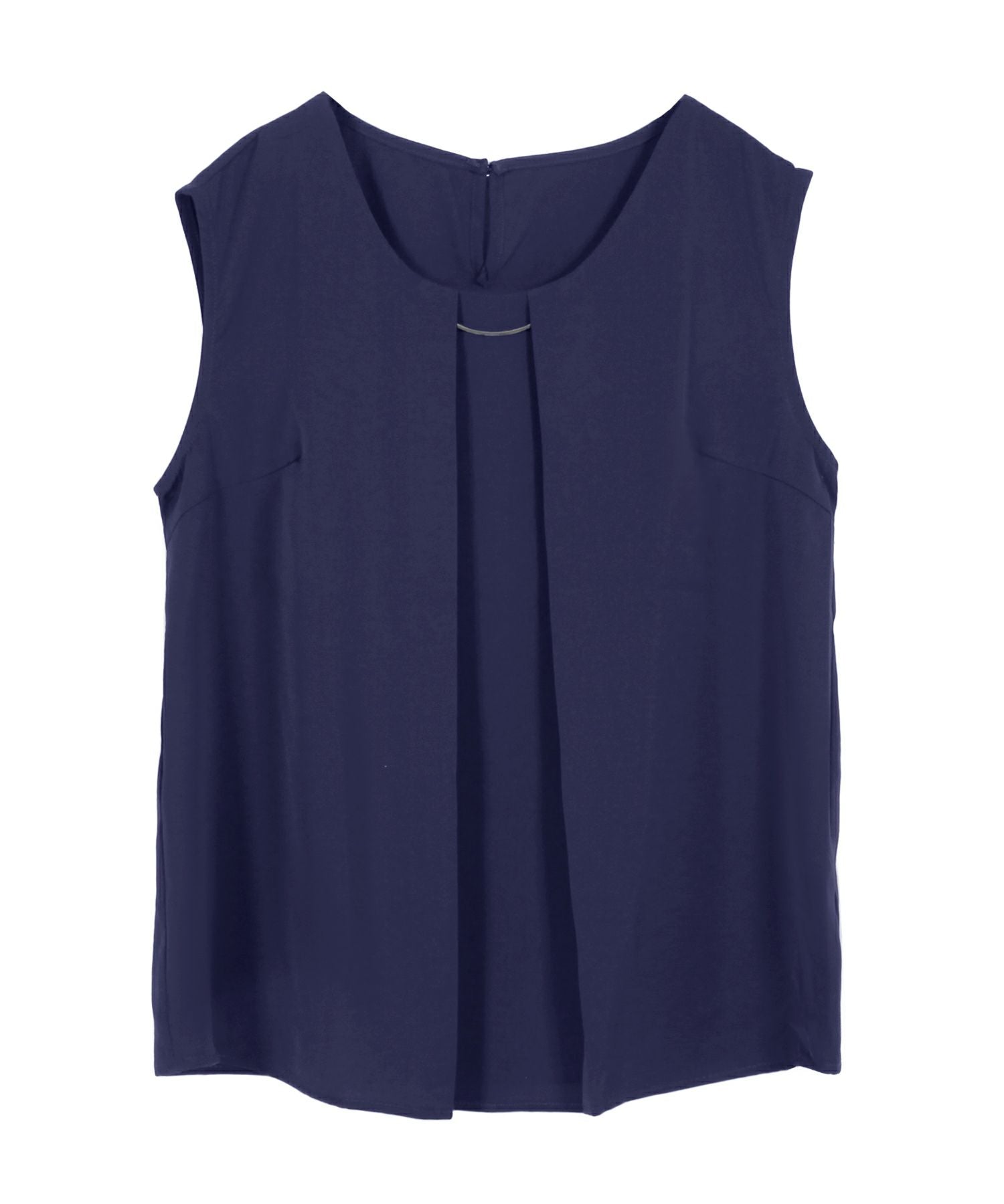 チャーム付きパーソナルカラーノースリーブブラウス・トップス JB23035