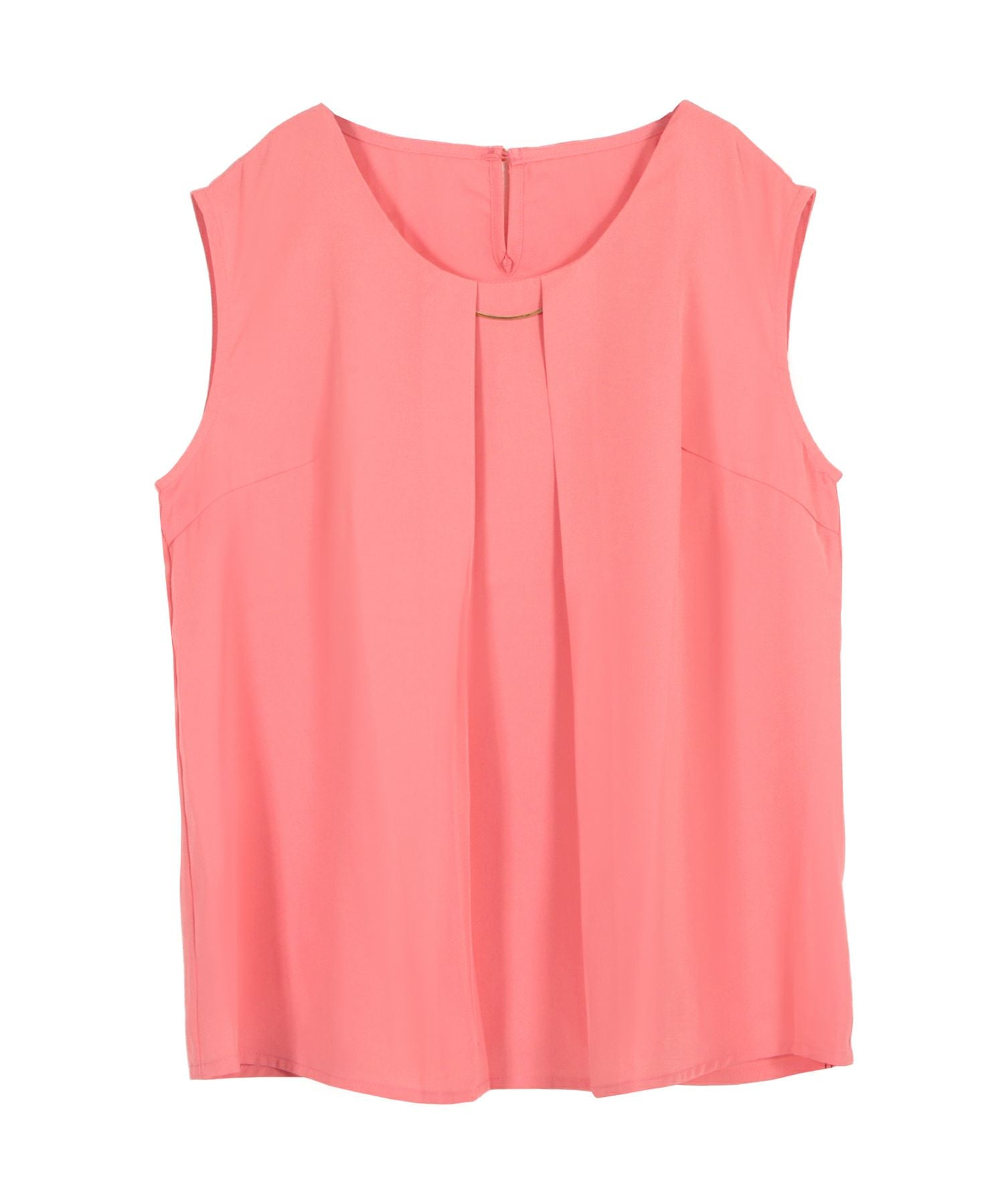 チャーム付きパーソナルカラーノースリーブブラウス・トップス JB23035