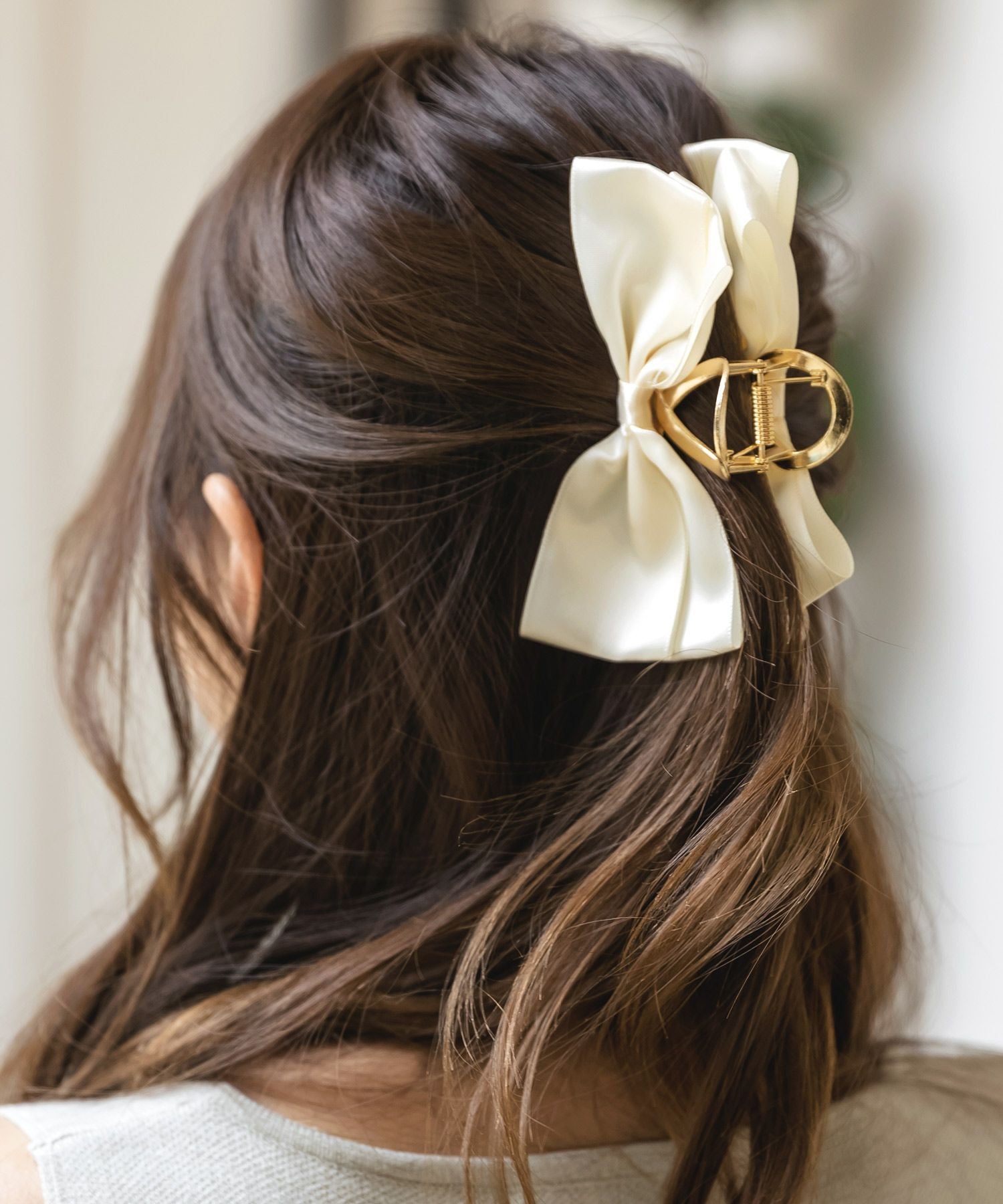 リボン付きバンスクリップ JB23106 | レディースファッション通販