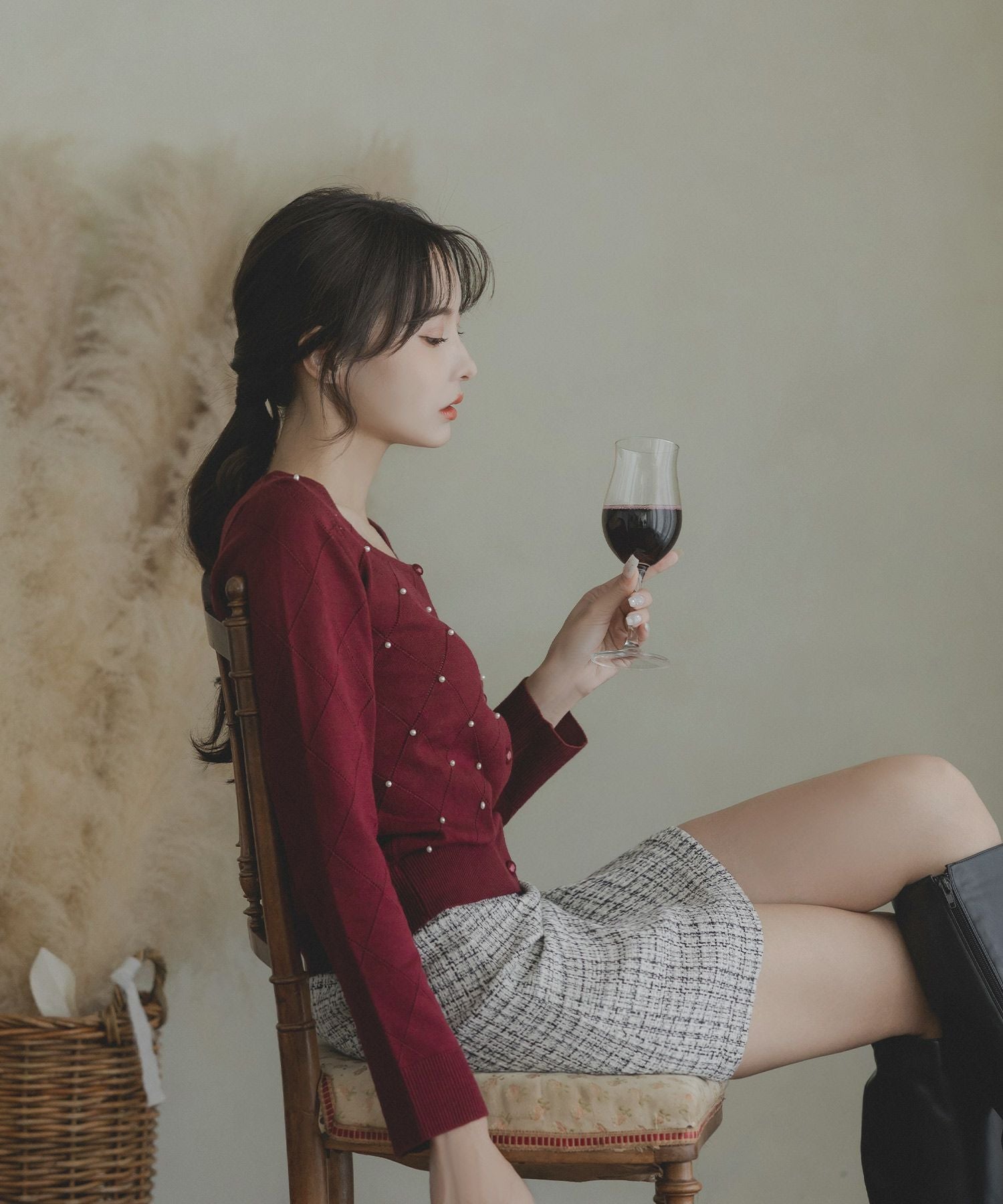 クラシカルツイードミニスカート JB23513