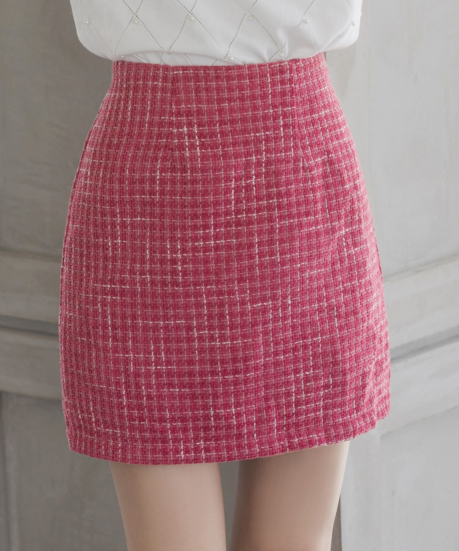 クラシカルツイードミニスカート JB23513