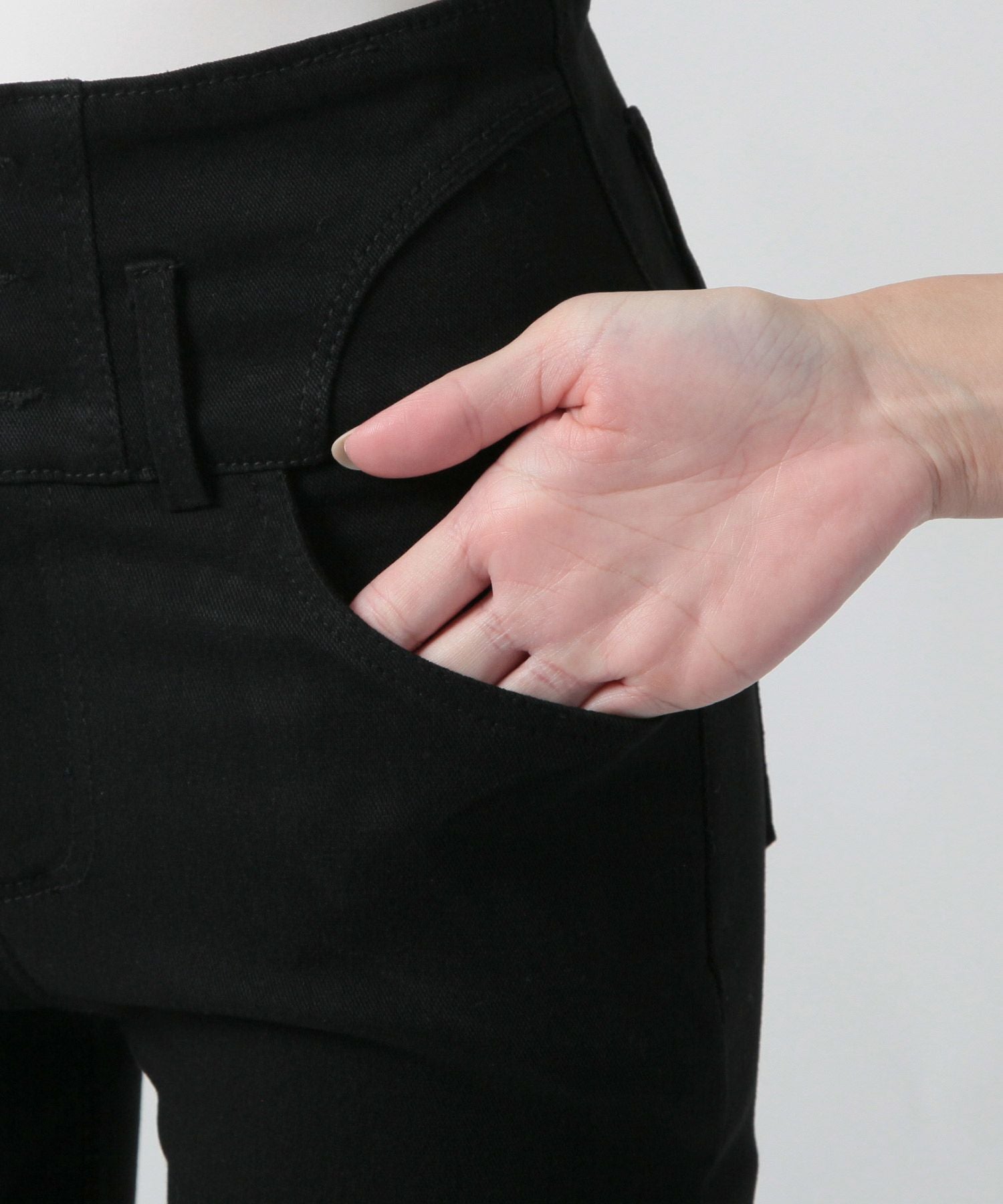 3連ボタンハイウエストスキニーパンツ JB23531