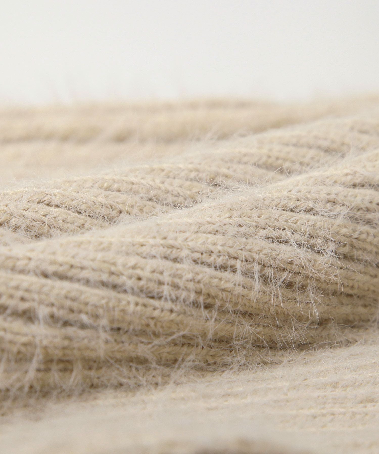 リボン付きカシュクールシャギータッチニットワンピース JB23600