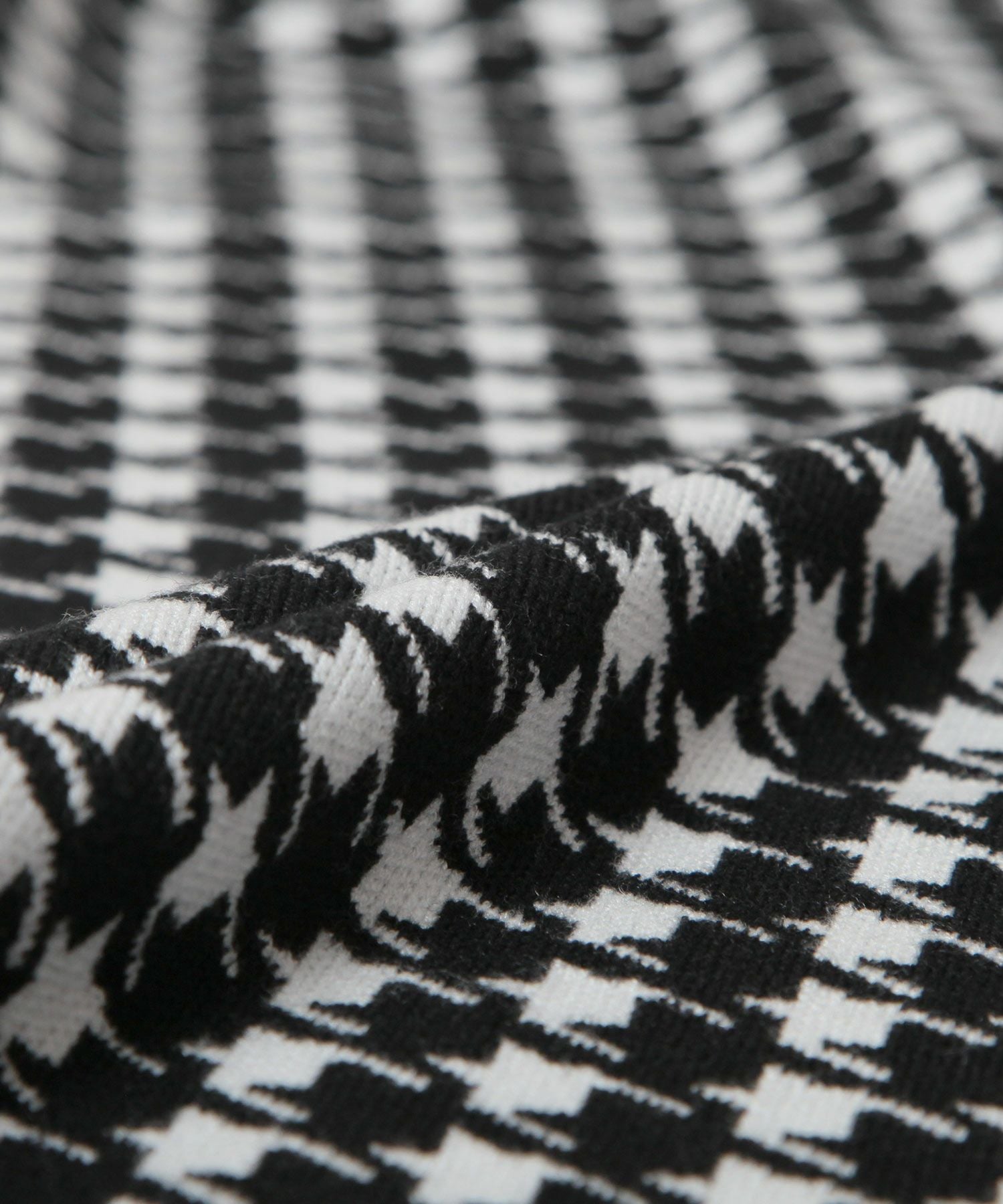 丈が選べる千鳥格子柄タイトニットワンピース JB23598