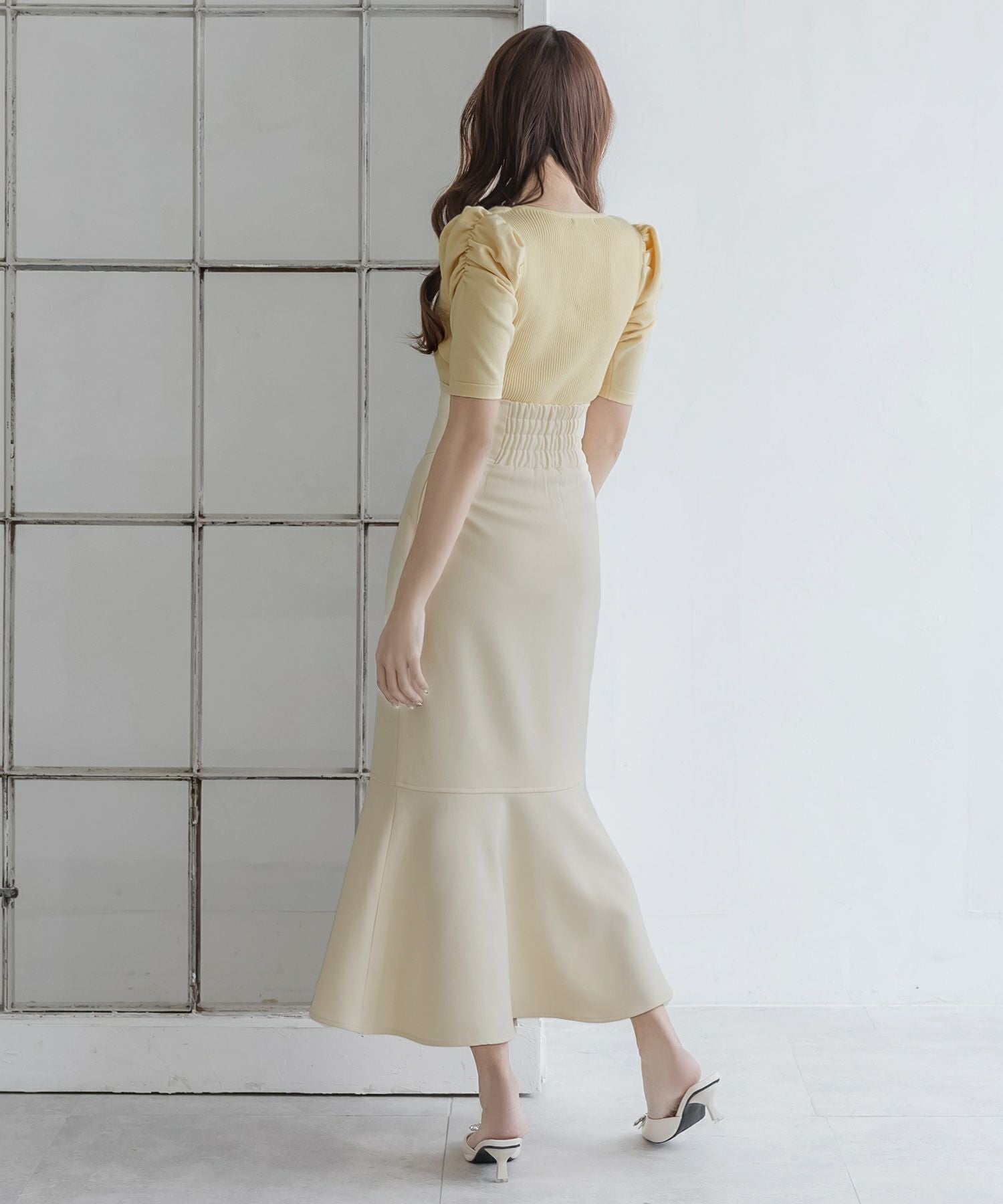 パールチェーン付きボレロ風ニットトップス JB24000