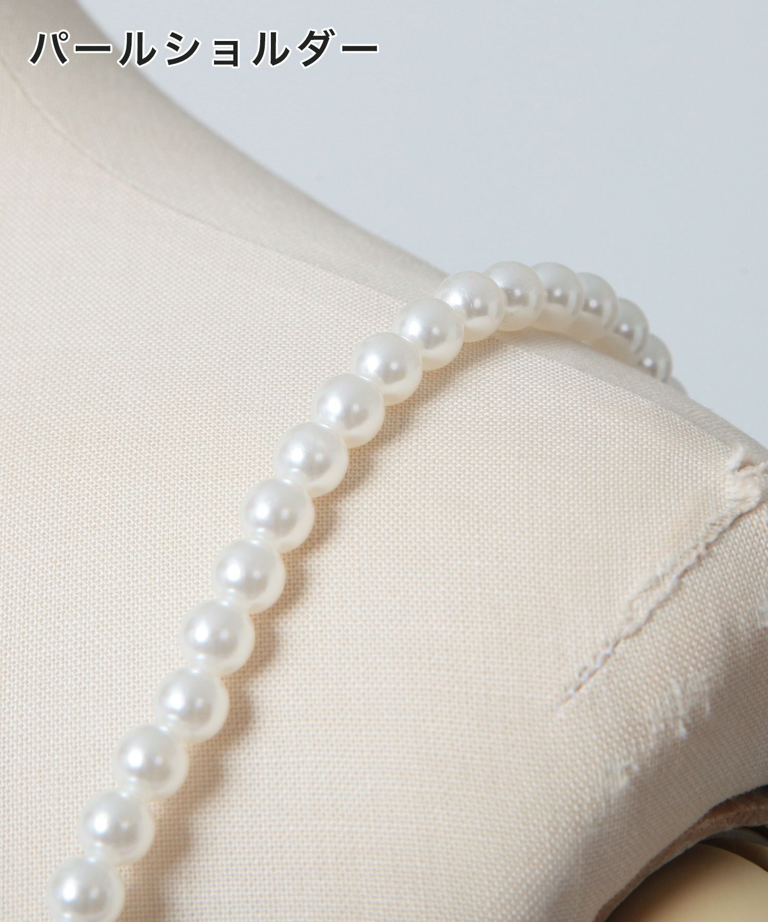 パールストラップマーメイドニットワンピース JB24006