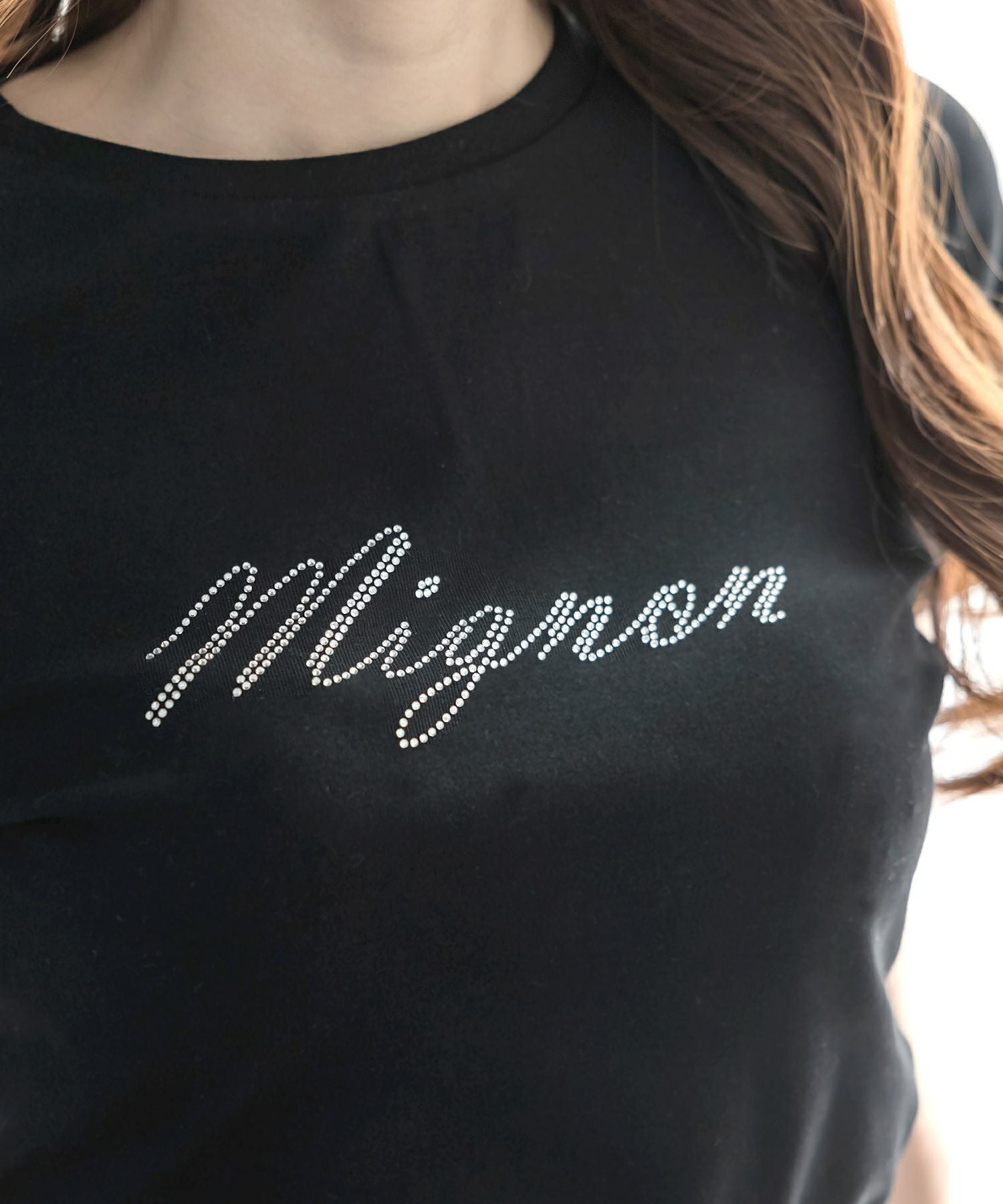 MignonビジューロゴTシャツ JB24010