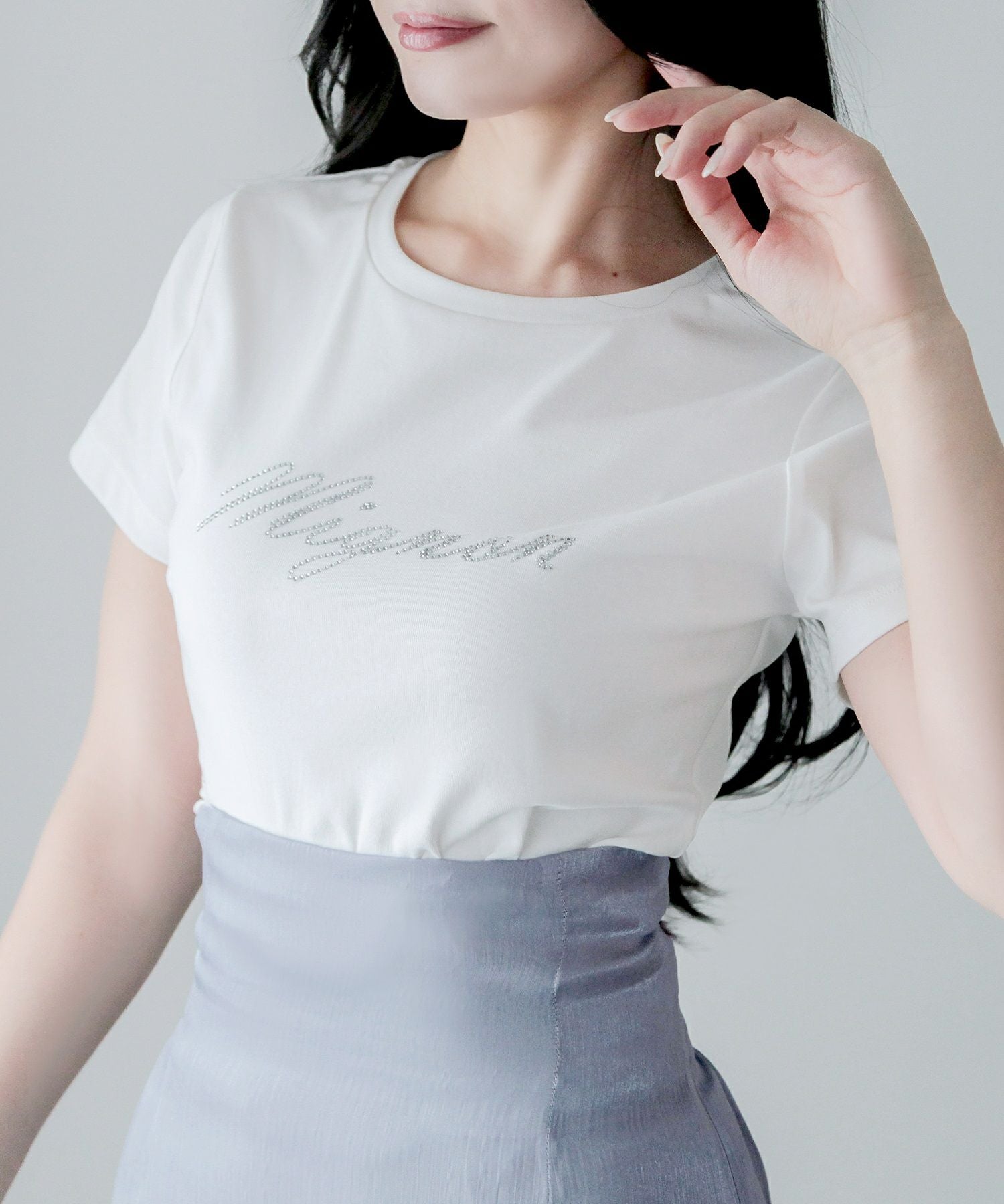 MignonビジューロゴTシャツ JB24010