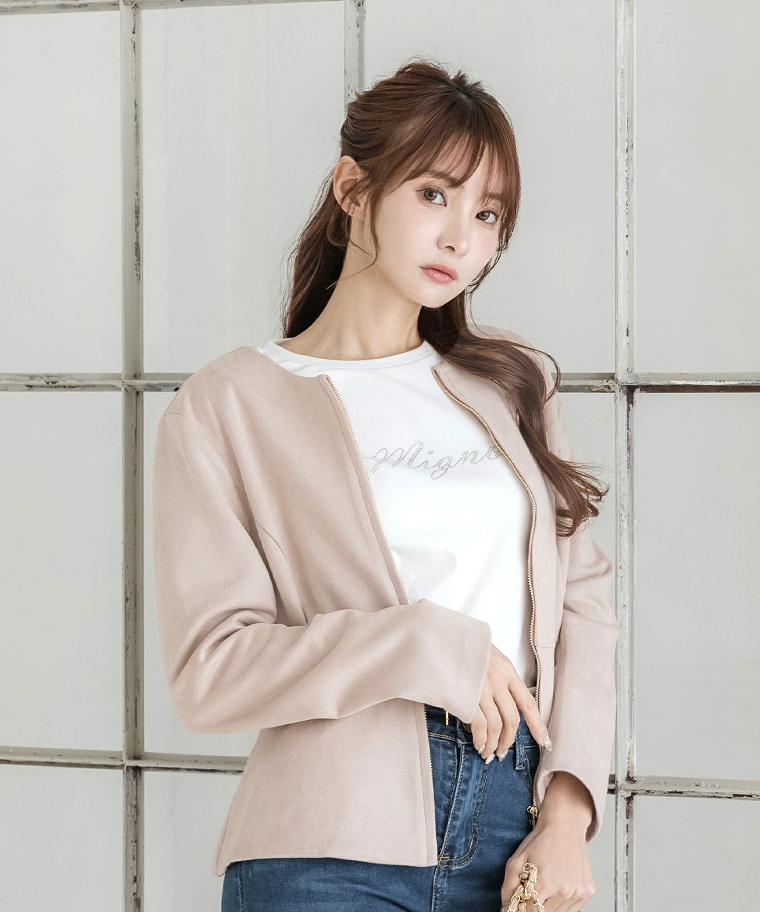MignonビジューロゴTシャツ JB24010