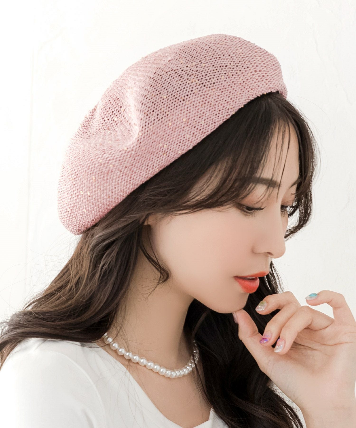 スパングルサマーベレー帽 JB24111