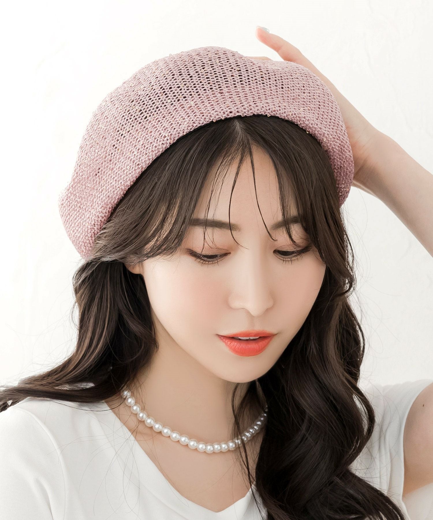 スパングルサマーベレー帽 JB24111