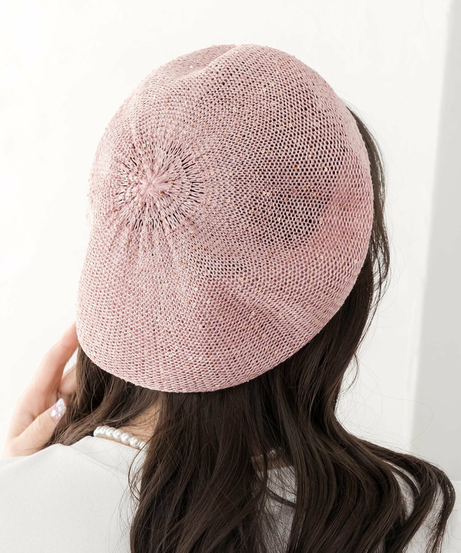 スパングルサマーベレー帽 JB24111