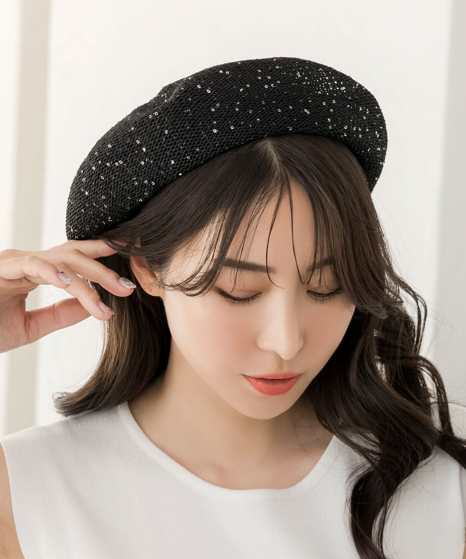 スパングルサマーベレー帽 JB24111