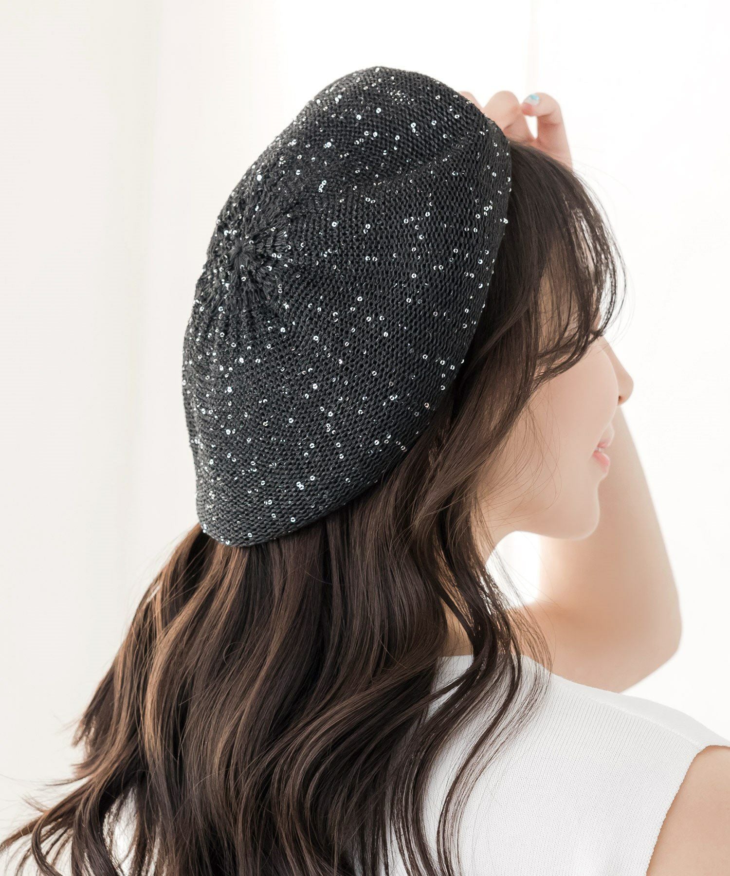 スパングルサマーベレー帽 JB24111