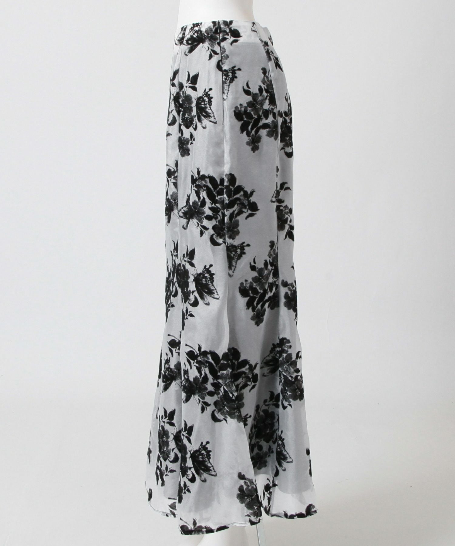 フロッキーフラワーマーメイドスカート JB24574