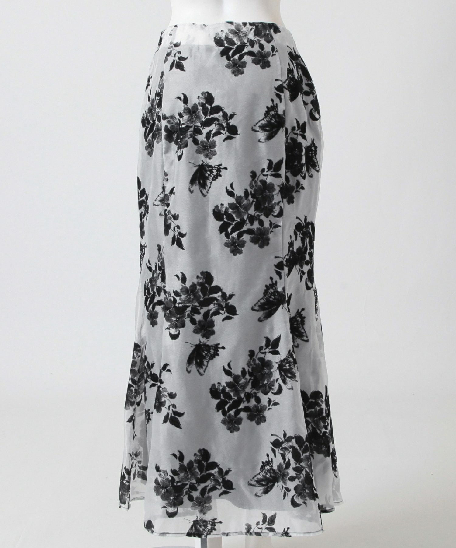 フロッキーフラワーマーメイドスカート JB24574