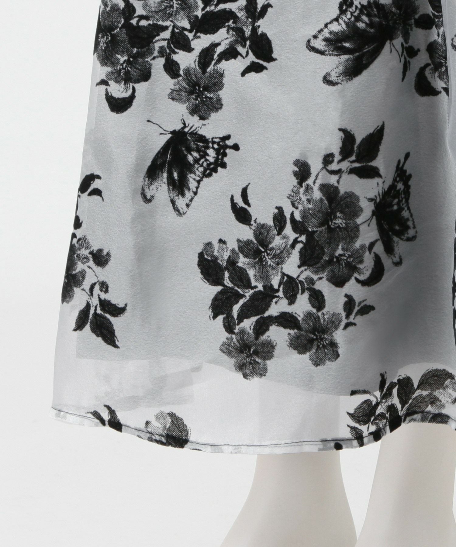 フロッキーフラワーマーメイドスカート JB24574