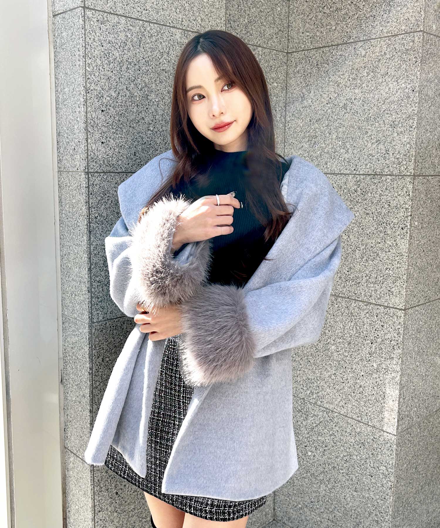 クラシカルツイードミニスカート JB23513