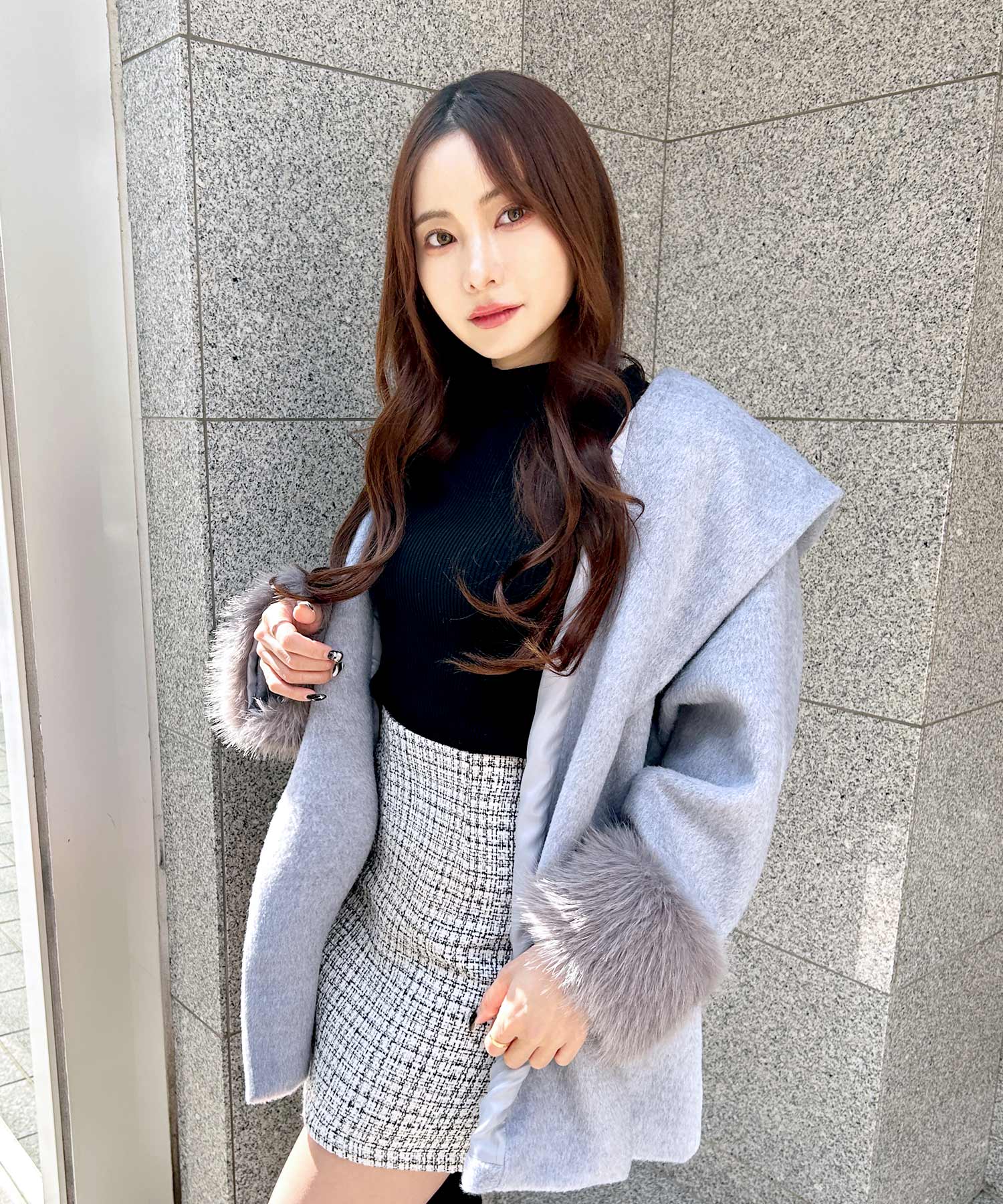 クラシカルツイードミニスカート JB23513