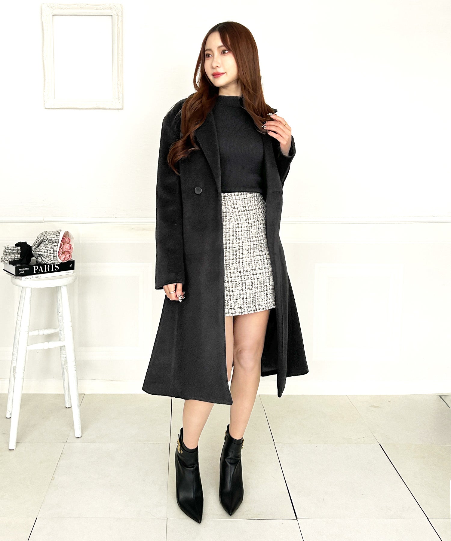 クラシカルツイードミニスカート JB23513