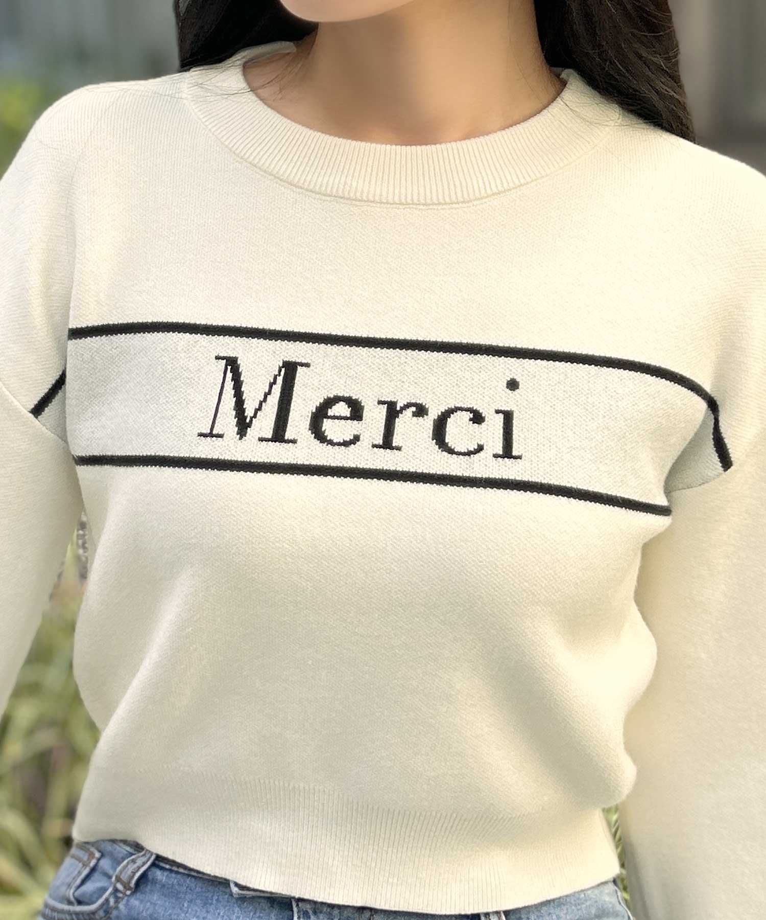 Merciロゴニットトップス JB23560