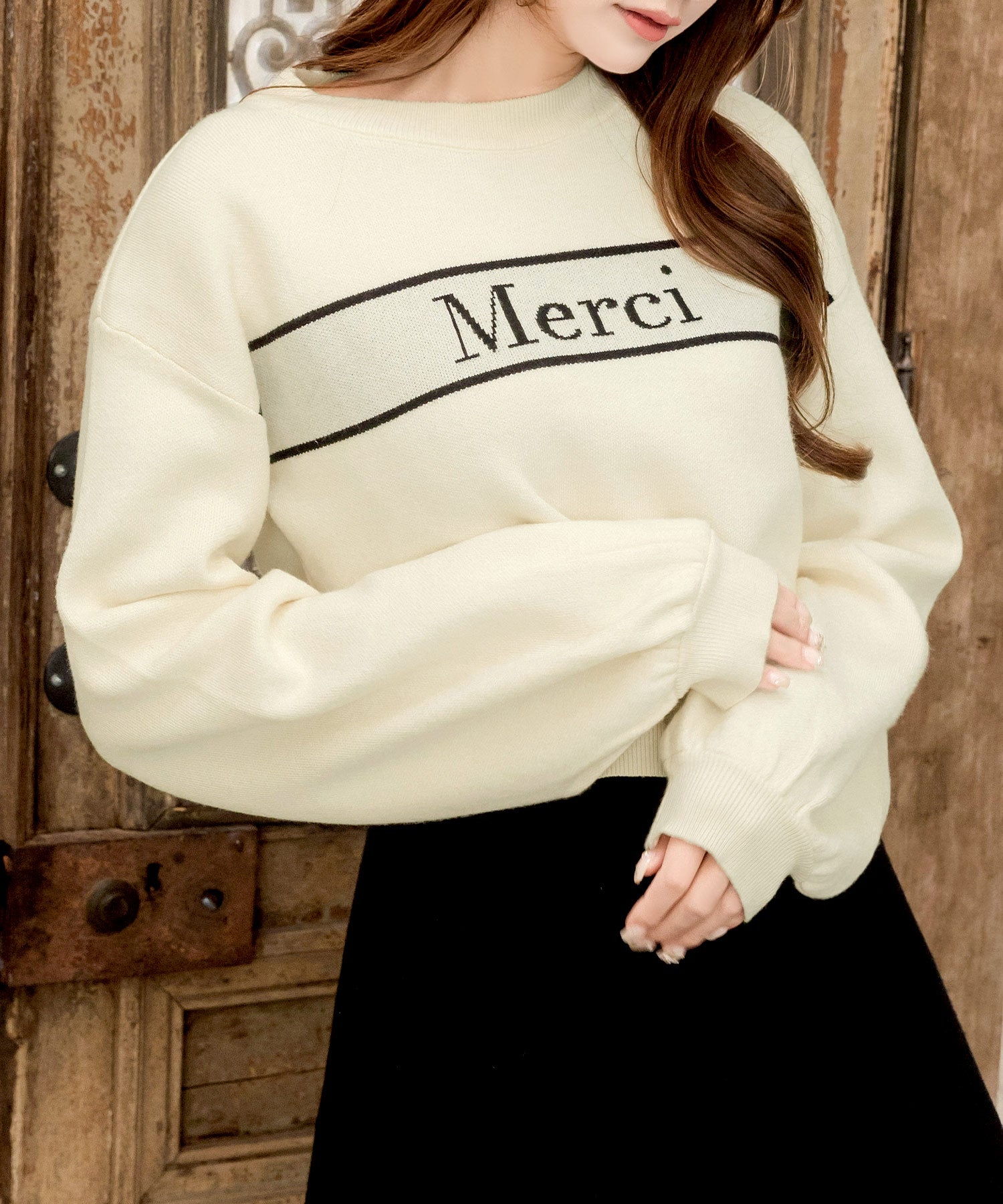 Merciロゴニットトップス JB23560