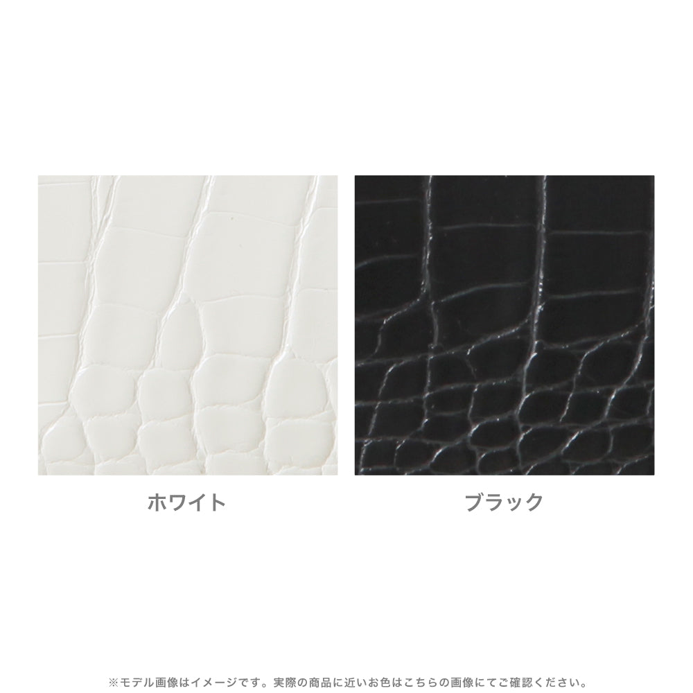 クロコ調2wayフラップミニバッグ JB24104