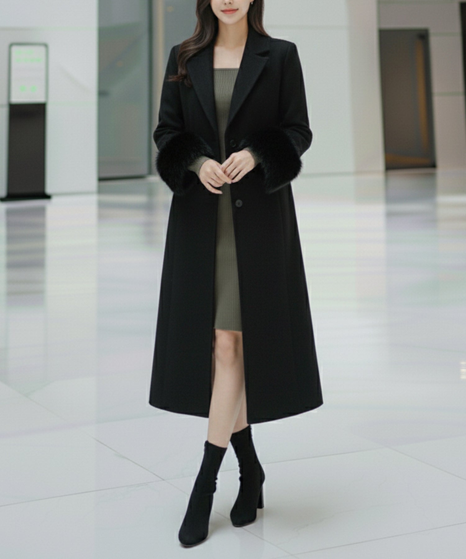 ネックが選べるリブニットミニワンピース JB24530