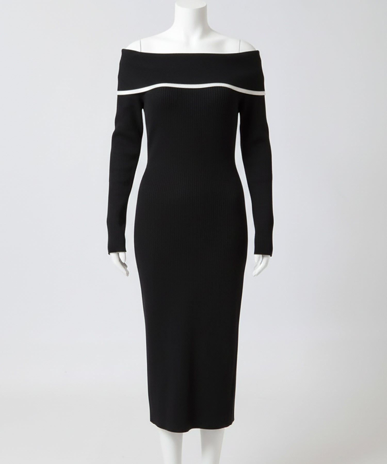 パイピングオフショルダーワンピース JB24532