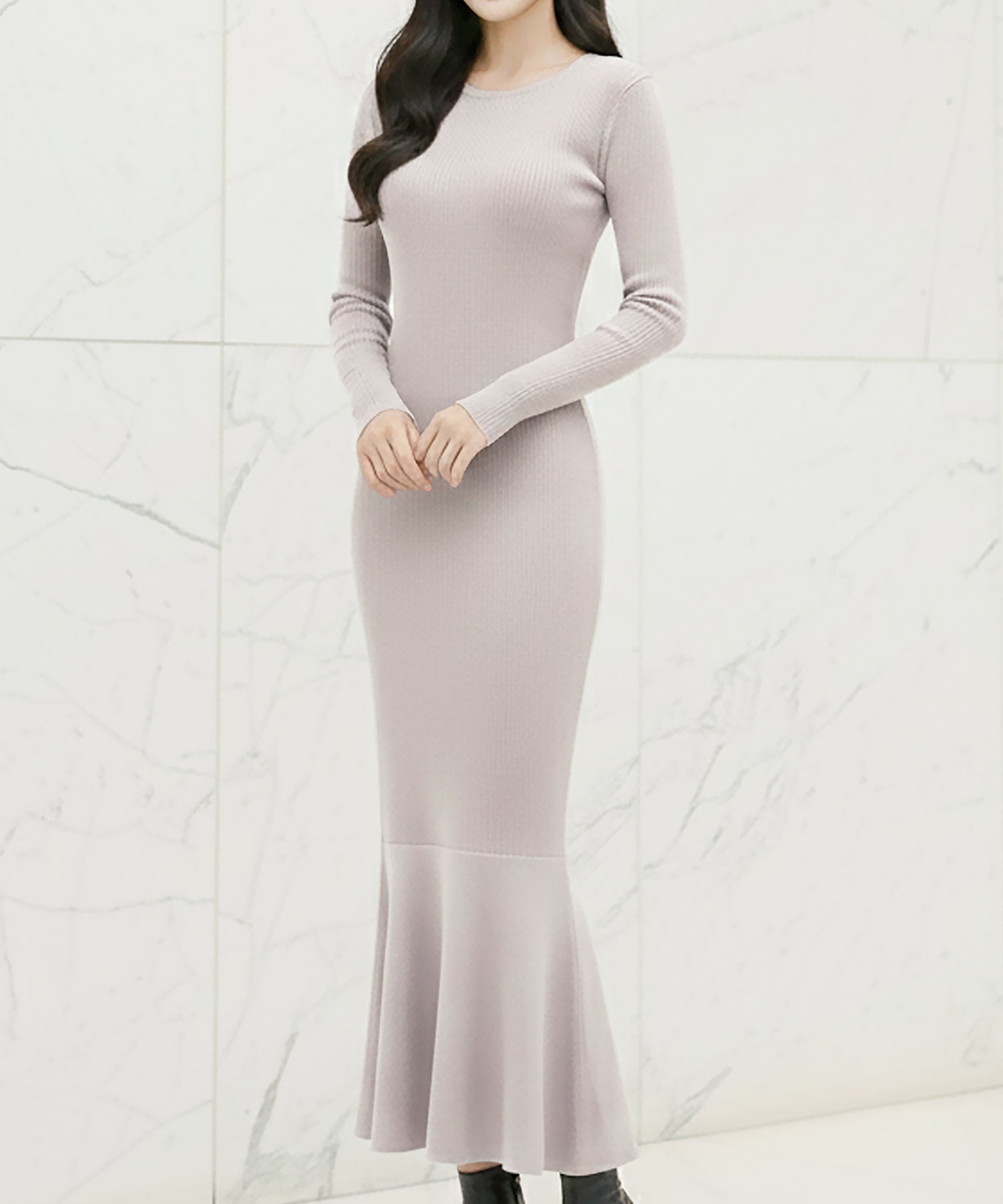 カラバリマーメイドニットワンピース JB24555