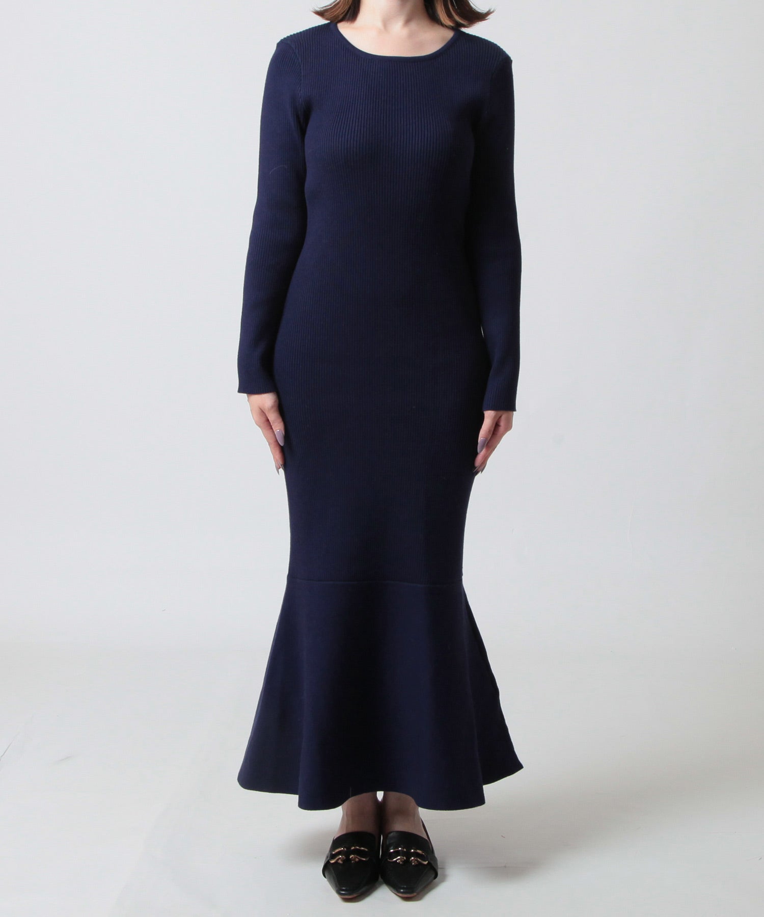 カラバリマーメイドニットワンピース JB24555