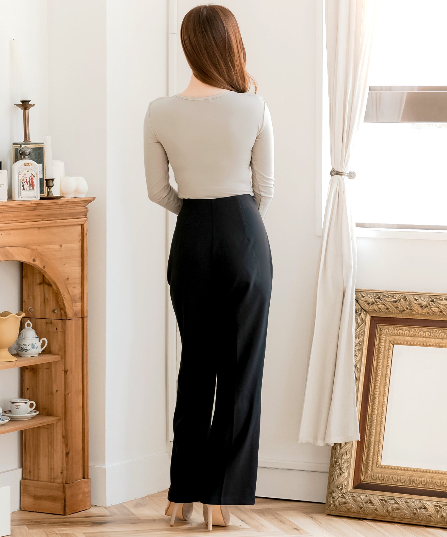 ギャザーカシュクールカットソー JB24610