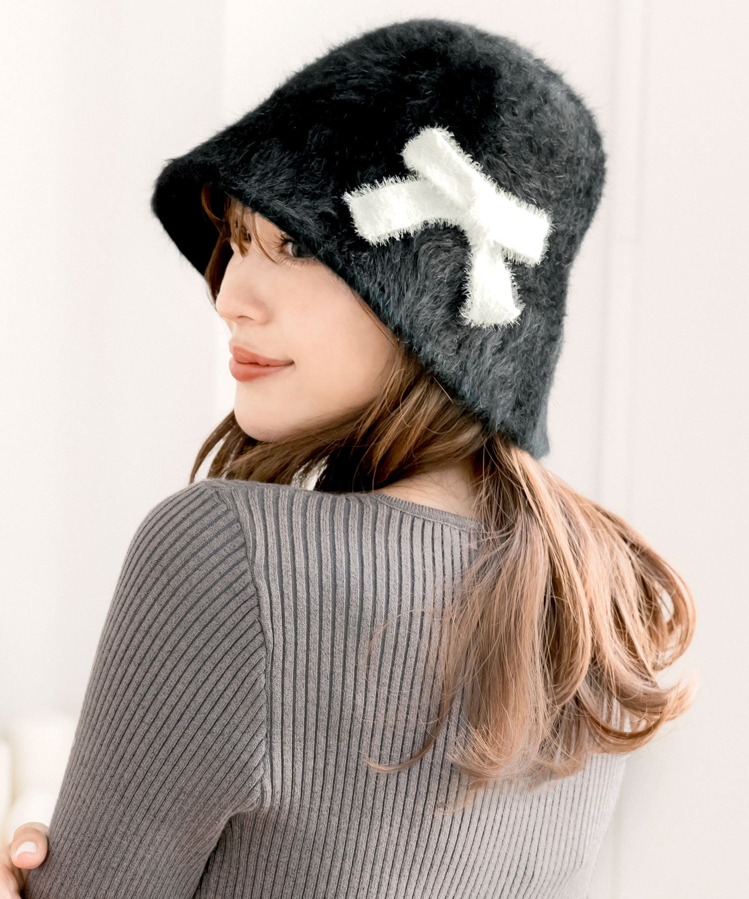 リボンモチーフチューリップハット JB24665