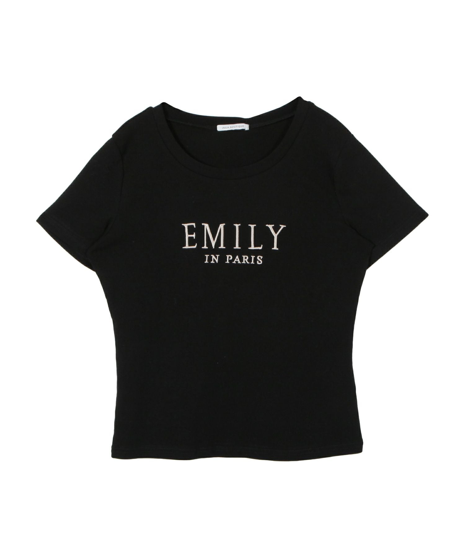 EMILY刺繍ロゴデザインTシャツ JB22044