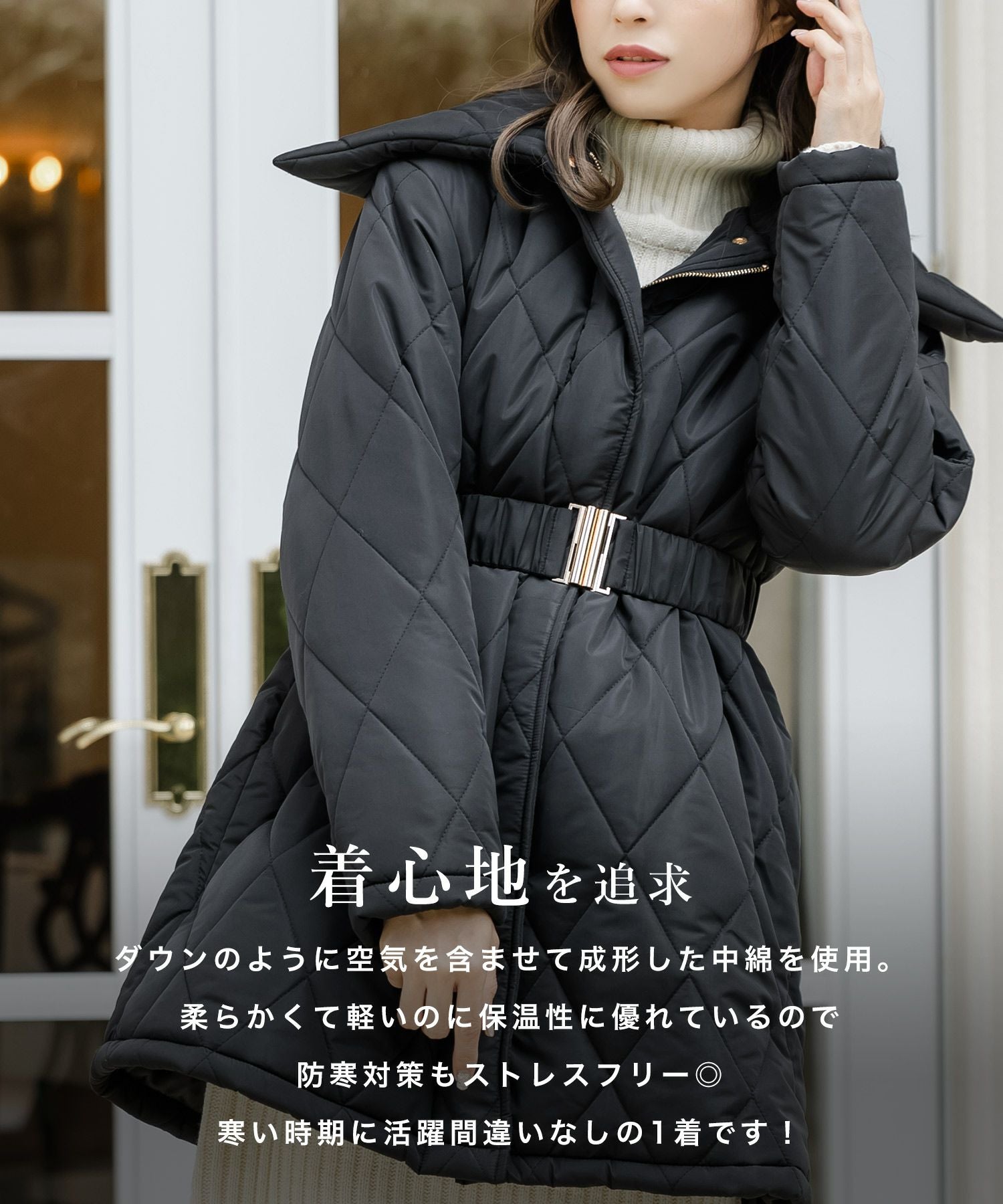 CLAYGE 無い クレージュ 長袖 ダウンジャケット パープル 紫色 38 M相当