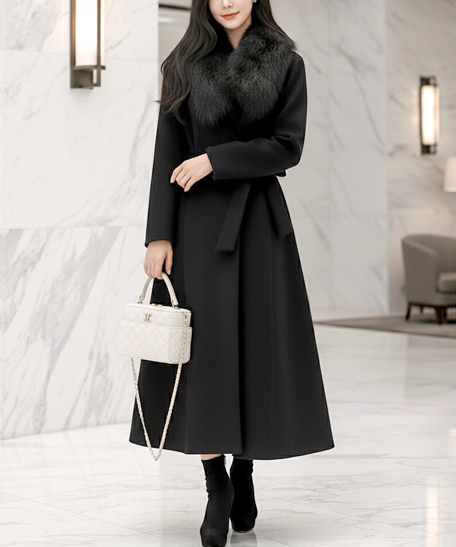 レッセパッセ ファーティペット付きコート LAISSE PASSE（レッセパッセ）の「ファーティペット付コート（ノー