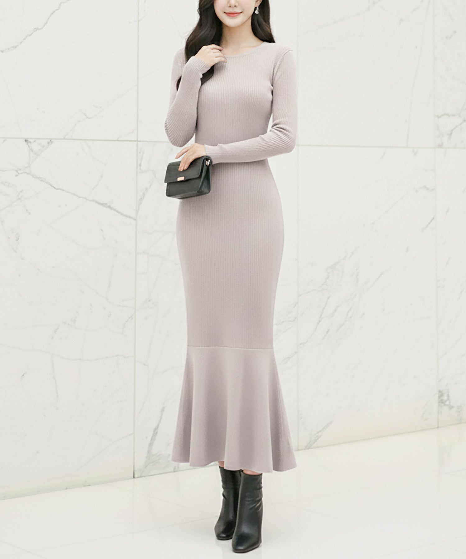 カラバリマーメイドニットワンピース JB24555