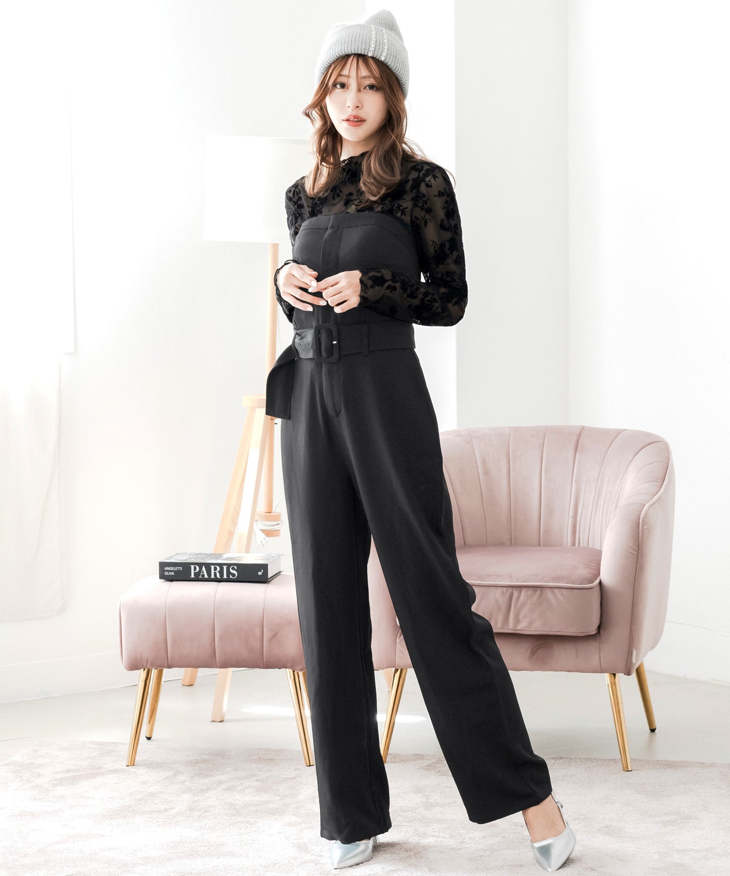 ベアトップサロペットパンツ JB24560 | レディースファッション通販