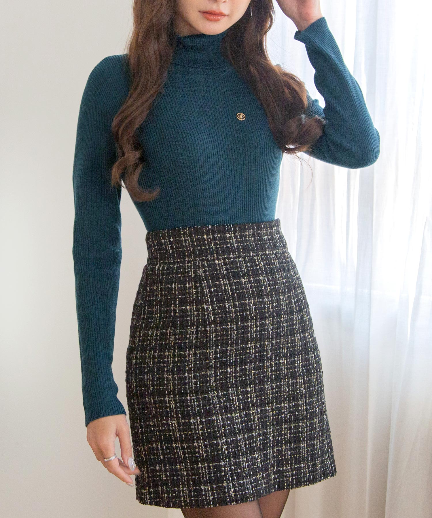 極美品✨22年 フォクシー ジュリアナニットドレス ハイネック ウール ブラック 楽天市場】FOXEY NEW YORK ドレス ジェンナ 44422