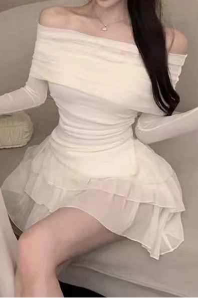 ティアードフリルオフショルセットアップJB26099